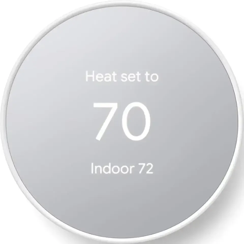 Google Nest Thermostat - Smart Thermostat for Home - Programmable Wifi Thermostat - Snow