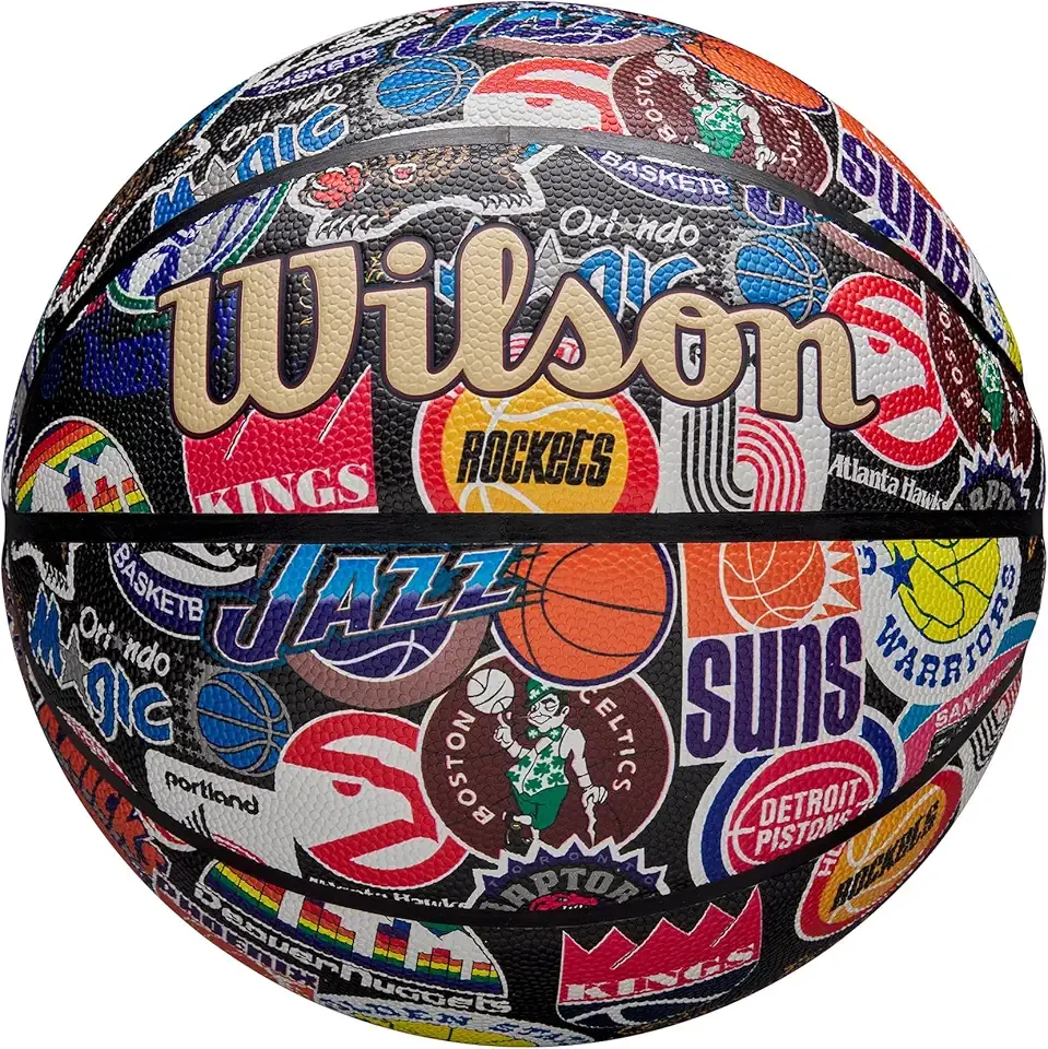 Wilson NBA All Team Synthetic Leather Rubber 7/3 Indoor Outdoor Basketball