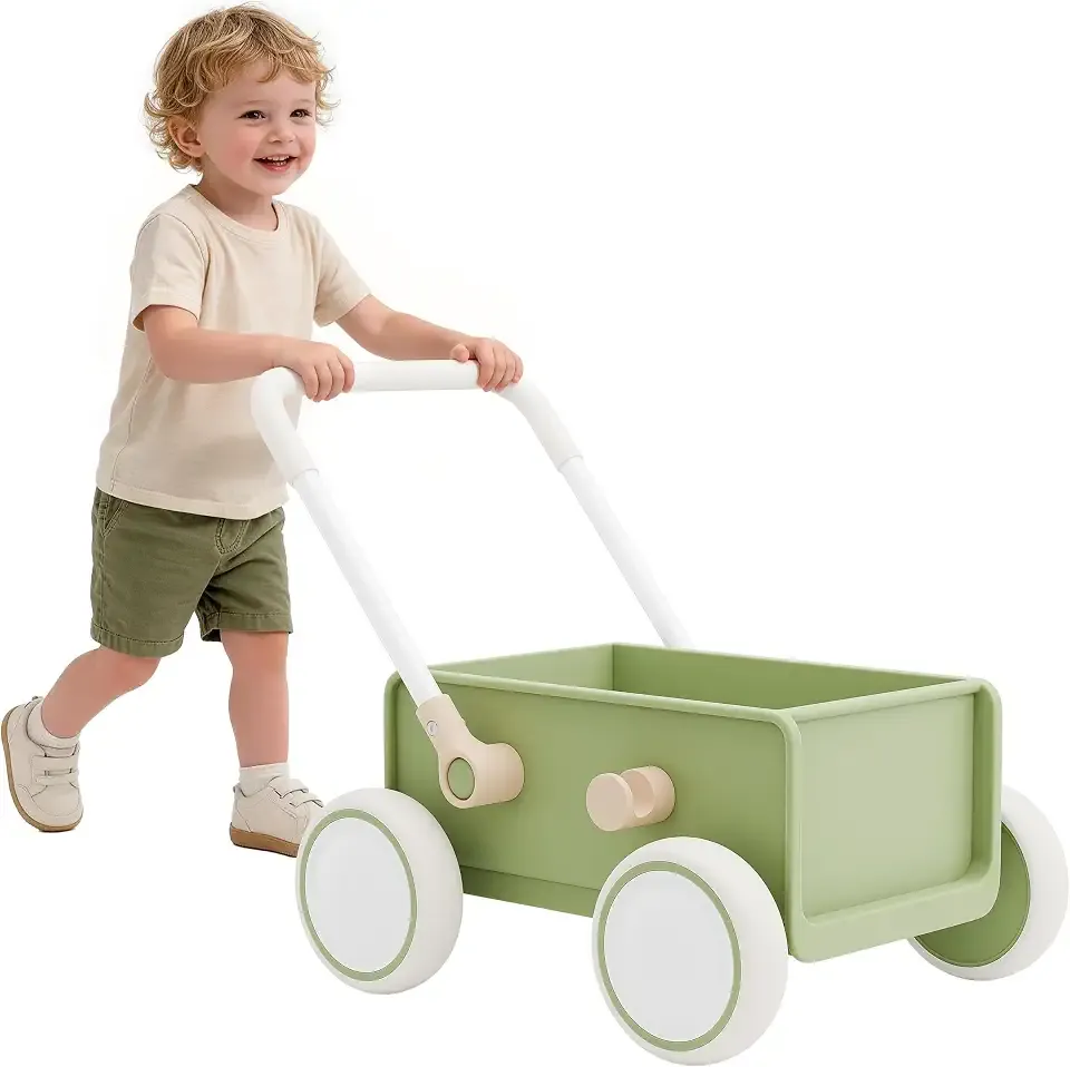 Hiaksedt Baby Push Walker with Wheels, Baby Toy for Ages 6 Months - 5 Years