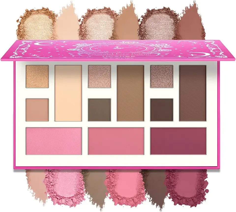 UCANBE Essential Face Palette, Eyeshadow & Contour & Blush & Brightening