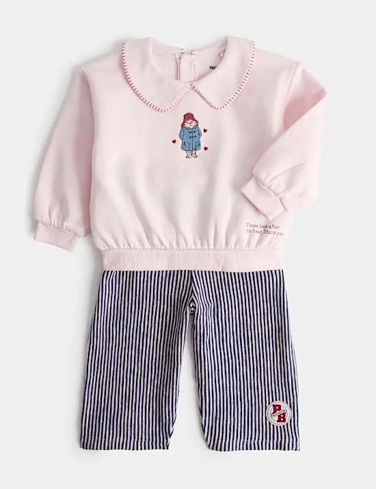 Paddington™ Sweat-Outfit mit hohem Baumwollanteil (0–3 Jahre)