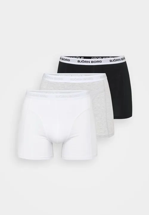 3 PACK - Bokserbriefs - black/white/light grey