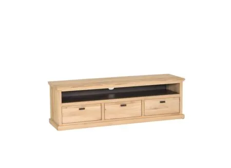 Tv-meubel Grimaldi 160cm - eik massief & decor - naturel