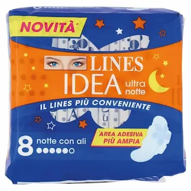 Lines Idea ultra notte con ali 8 pz