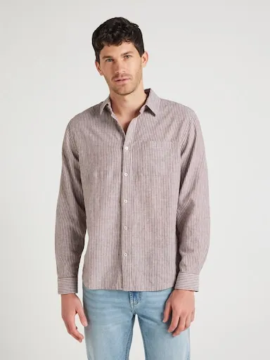 Just Jeans Linen Blend Stripe Shirt