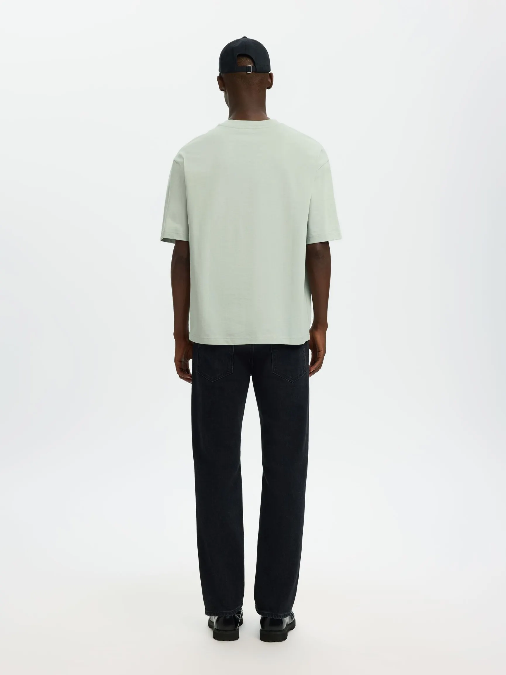 100 % BOMULL CREW NECK-T-SKJORTE