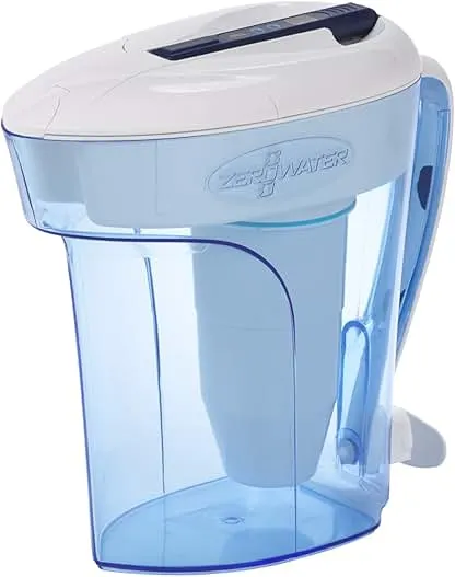 ZeroWater 12-Cup Ready-Pour 5-Stage Water Filter Pitcher 0…