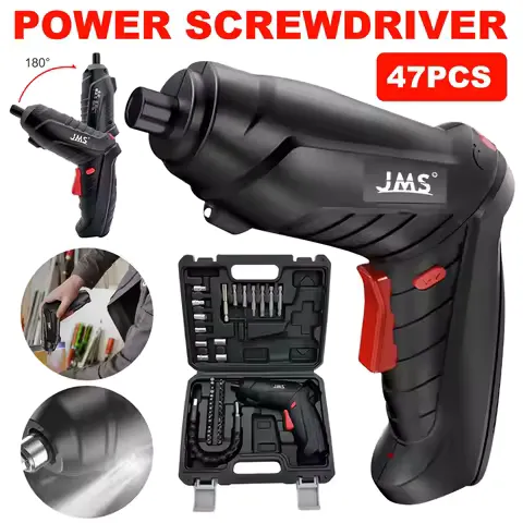 4.2V Cordless Electric Drill 74pcs Power Tools Set USB Rechargeable Electric Screwdriver Drill Household Maintenance Repair Tool