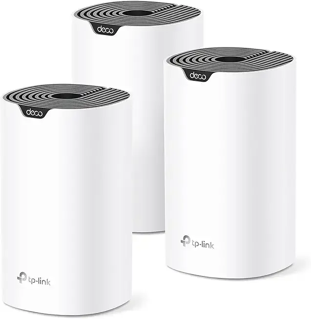 TP-Link Deco S4 Mesh AC1900 WiFi System - Up to 5,500 Sq.ft. Coverage, Replaces WiFi Router and Extender, Gigabit Ports, Works with Alexa, Deco S4(3-Pack)