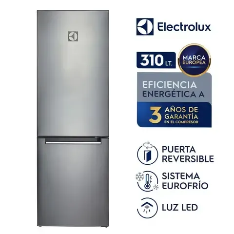 Refrigeradora Bottom Freezer Frost 310 Litros ERT32G2KSQS - Gris