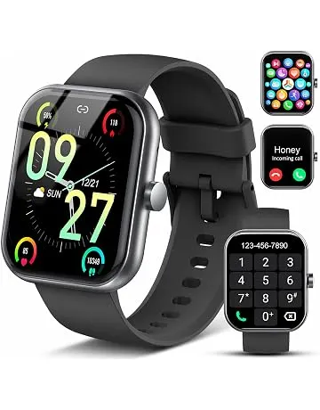 Smart Watch for Men Women (Answer/Make Call), 1.83" HD Touchscreen Fitness Tracker, 110+ Sport Modes, Fitness Watch with Heart Rate/Sleep Monitor/Step, IP68 Waterproof Smartwatch for iPhone Android
