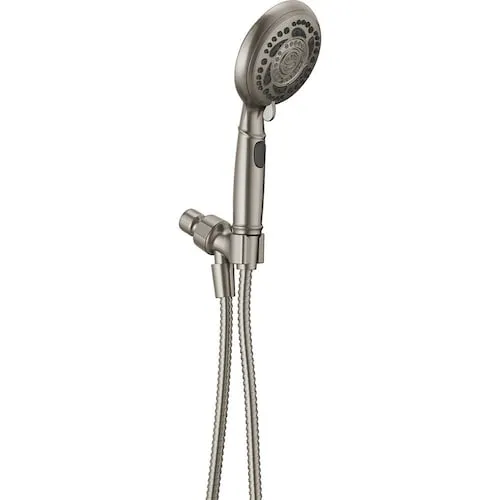 7-Spray Patterns 4.8 in. Wall Mount Handheld Shower Head in Brushed Nickel
