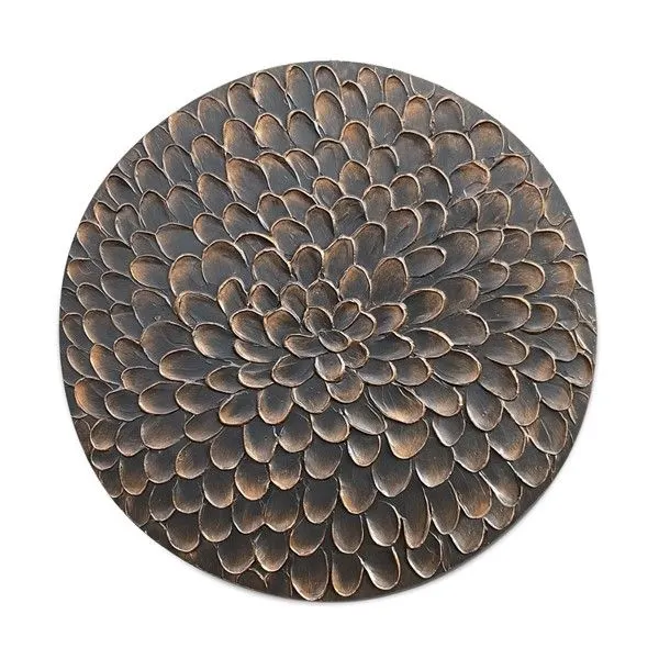 Wandpaneel Pictura 80 cm rond bruin