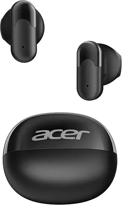 acer Wireless Earbuds, Bluetooth 6.0 Headphones with 35H Playtime, 3.35g Ultra-Light Ear Buds, 13mm Driver for Powerful Bass, Clear Calls Mic, Water&Dust Resistant Earphones for Office/Commute