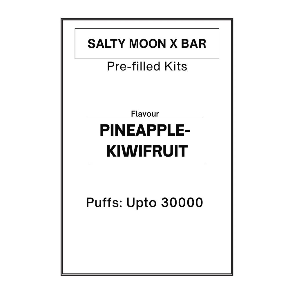 Pineapple Kiwifruit -Salty MOON X Bar Pre-filled Kit 28.5mg/mL