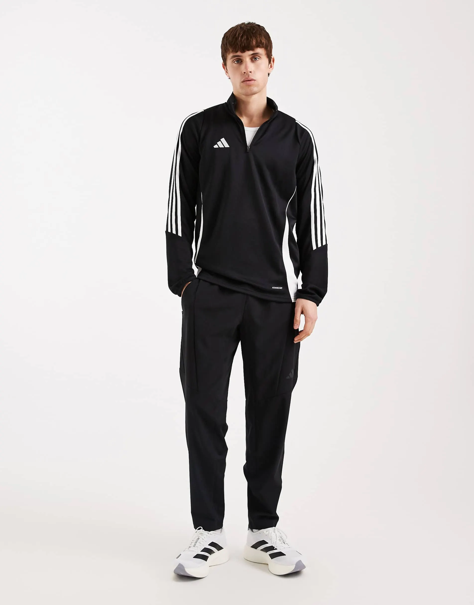 adidas Football Tiro 25 lightweight jacket in black