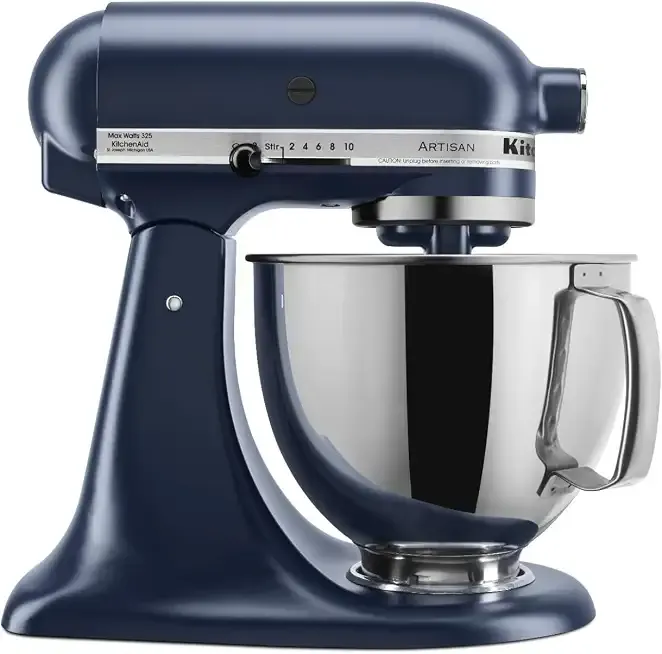 KitchenAid Artisan, 5-Qt Tilt Head Stand Mixer, KSM150PS, Ink Blue | Includes Pouring Shield for Mess-Free Mixing, 10 Speed Settings, Easily add Ingredients with the Tilt-Head Design