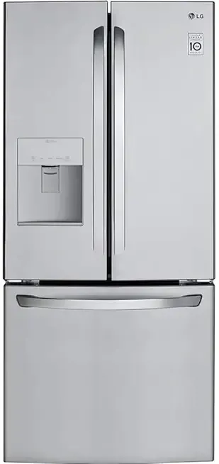 LG LFDS22520S - Refrigerator/Freezer - French Door Bottom Freezer with Water Dispenser - Width: 29.8 in - Depth: 35.5 in - Height: 68.5 in - 21.8 cu. ft - Stainless Steel