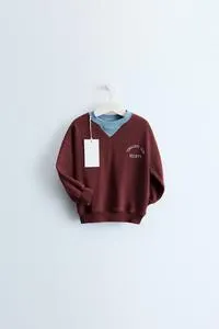ZARA TIMELESS - EMBROIDERED SLOGAN SWEATSHIRT