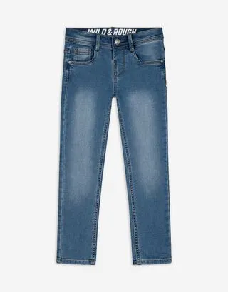 Jeans - Effetti scolorito - Azzurro