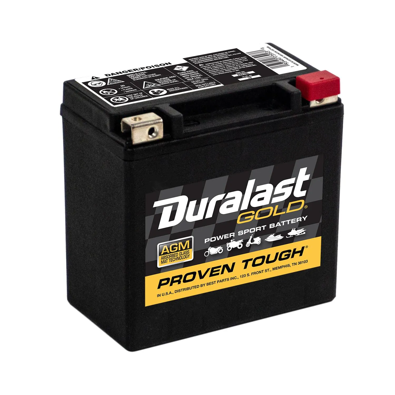 Duralast Gold AGM Battery / Group Size Powersport AZX16L