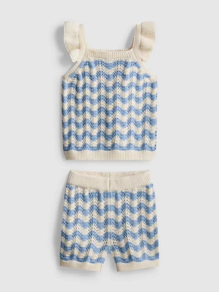 0–36 mois | Ensemble en maille haut et short