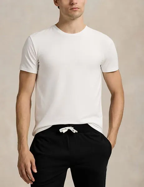 Stretch Cotton Crew Undershirt 3-Pack Black/Perf Grey/White