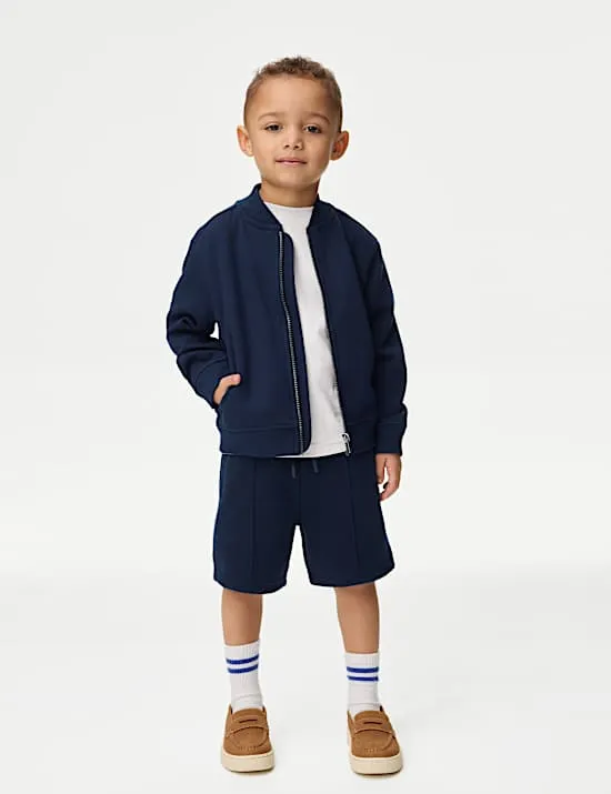 3-tlg. Outfit bestehend aus Oberteil und Hose aus Baumwollmischgewebe (2–8 J.)