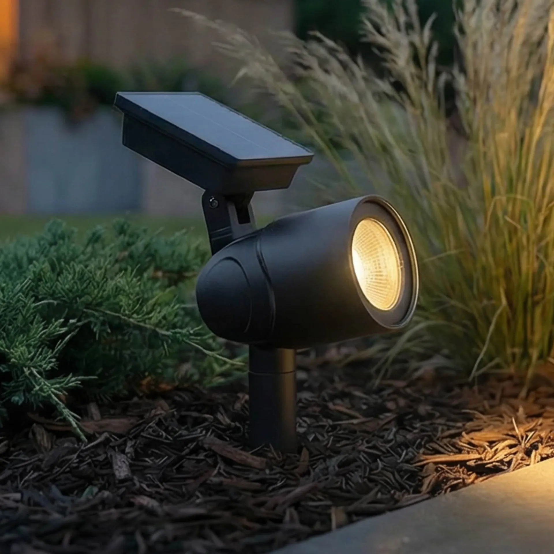30 -Lumens Matte Black Warm White LED Spot light