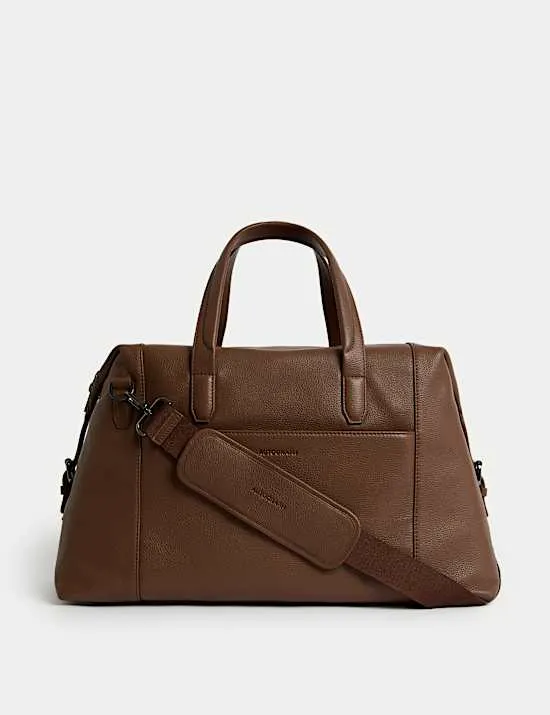 Casual Leather Weekend Bag