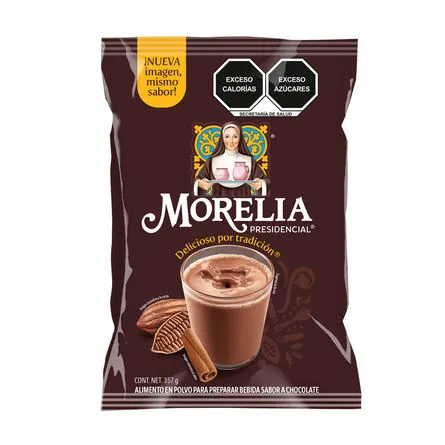 Alimento en Polvo Morelia Presidencial Sabor a Chocolate Bolsa 357g
