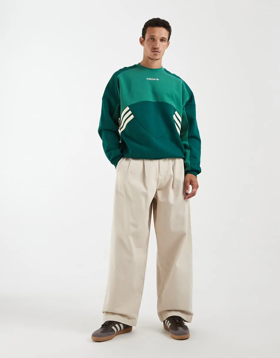 adidas Originals Munich 93 crew neck sweatshirt in collegiate green