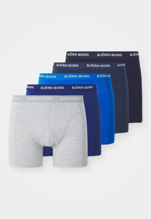 STRETCH BOXER 5 PACK - Underbukse - black/blue/grey