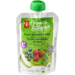 Fruit, Spinach, and Chia Strained Organic Baby Food