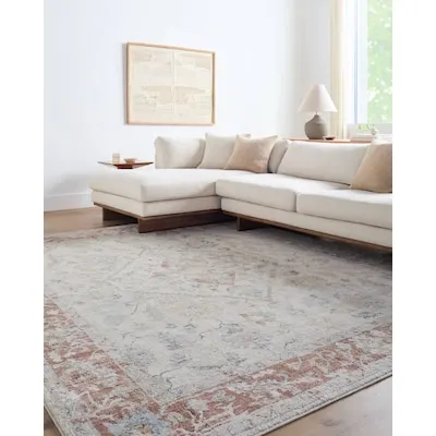 Milo Loomed Polyester Ivory Indoor Solid Pet Friendly Area Rug