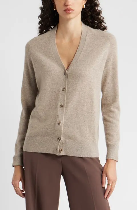Nordstrom Cashmere V-Neck Cardigan