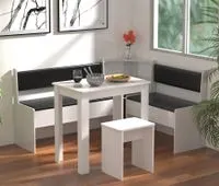 Eckbankgruppe Sitzgruppe Küchensitzgruppe "Esal Mini" Weiß