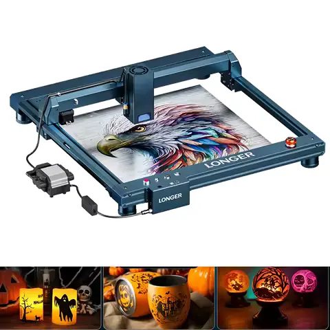 LONGER B1 30W Laser Engraving Cutting Machine Engraver Cutter + Air Pump KIT DIY Halloween & Christmas Gifts Desktop CNC Tools