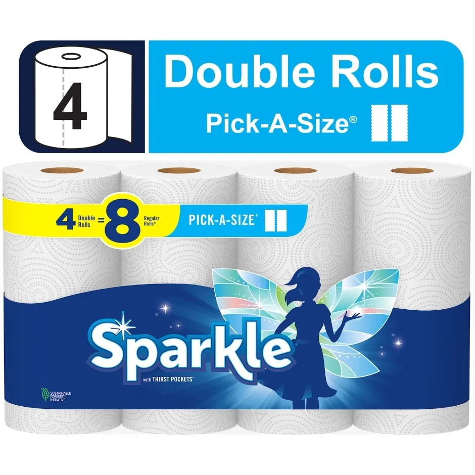 Sparkle Pick-A-Size Paper Towels, 4-ct. Pack