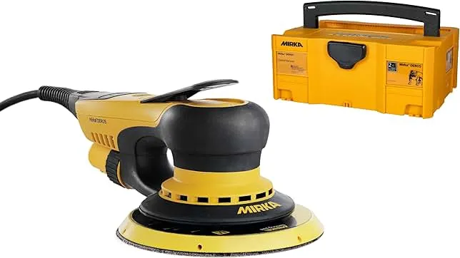 Mirka DEROS 650X CV Electric Random Orbital Sander with Case / 6 inch / 5mm orbit/Powerful and Professional Sanding Machine for Dust-free sanding / MID650…