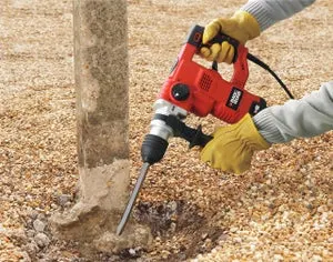 Martello tassellatore demolitore 1250W 3-5j BLACK+DECKER KD1250K con valigetta e acc.