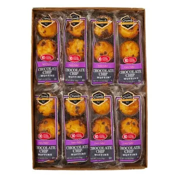 The Worthy Crumb, Mini Muffins, Chocolate Chip, 2.6 oz, 16 Count