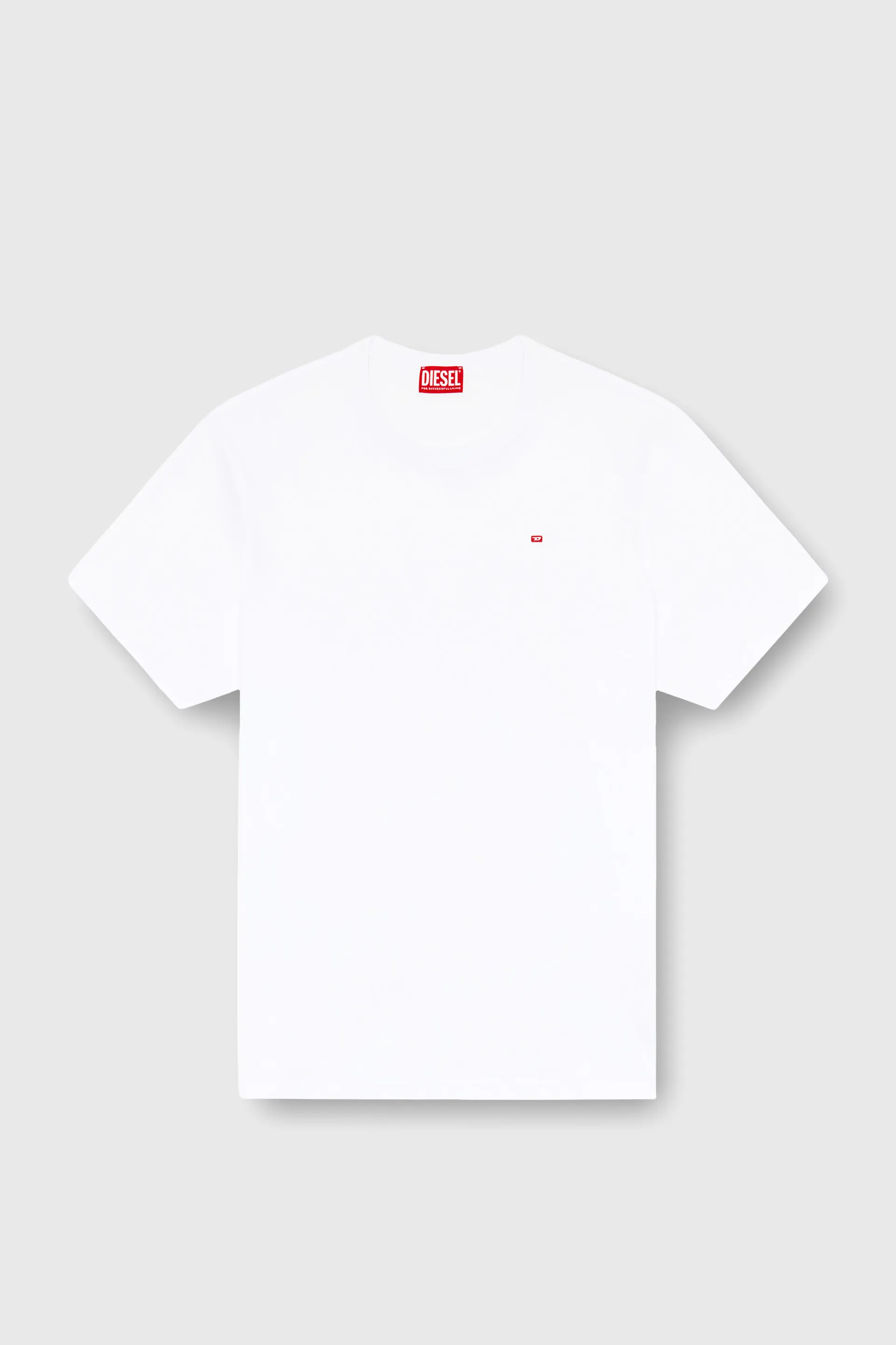 T-shirt with micro-embroidered logo