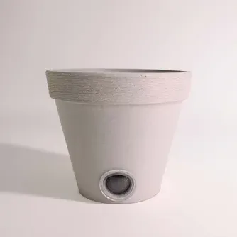 Boston Living Persephone Small Self Watering Planter Pot Lt. Grey