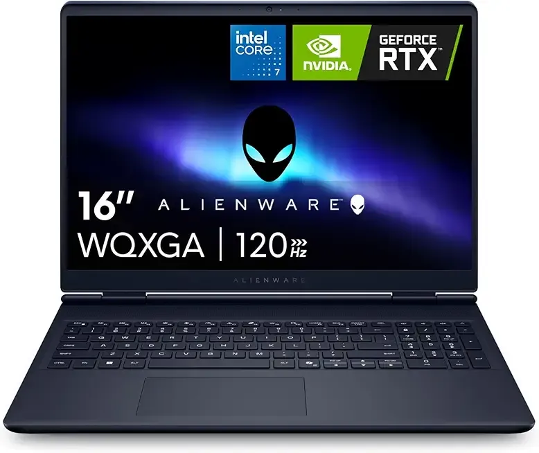 16 Aurora Laptop AC16250-16-inch 16:10 WQXGA Display, Intel Core 7-240H Series 2, 16GB DDR5 RAM, 1TB SSD, NVIDIA GeForce RTX 5060 8GB GDDR7, Windows 11 Home, Onsite Service - Blue