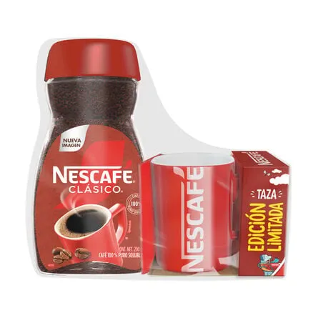 Café Soluble Nescafé Clásico 200 g + Tasa