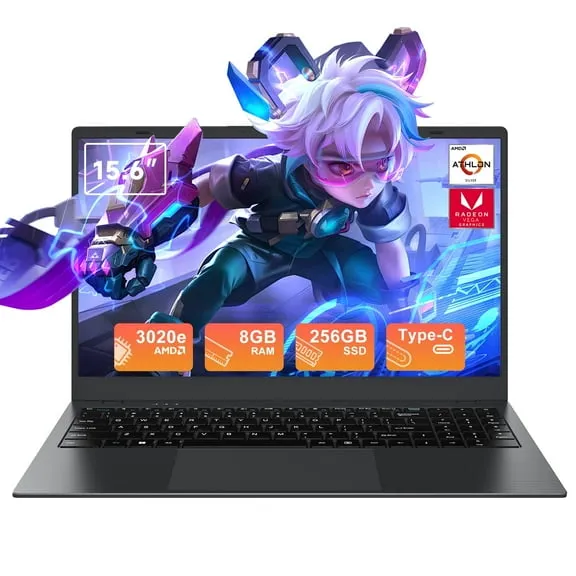 Best seller RNRUO 15.6" Windows 11 Laptop, Dual 8GB RAM, 256GB SSD, AMD 3020e with 2 Cores up to 2.6GHz, With Office 2024, 1920x1080 Display WiFi5 BT5.0 for Student, Home Office, Business $199.49 Was $489.00