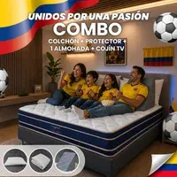Combo Colchón Hotel Dreams Legend Sencillo 100 x 190 + Protector + Almohada + Cojín Tv