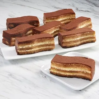 Classic Cake Tiramisu Sizzle-cut Cake, 8 Total Pieces, 3.75 oz. per slice, 1.875 lbs. Total