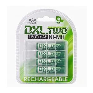 Pilas Aaa Recargables Ni-mh 1600mah Pack X4 Cilíndricas 1.2v Dinax